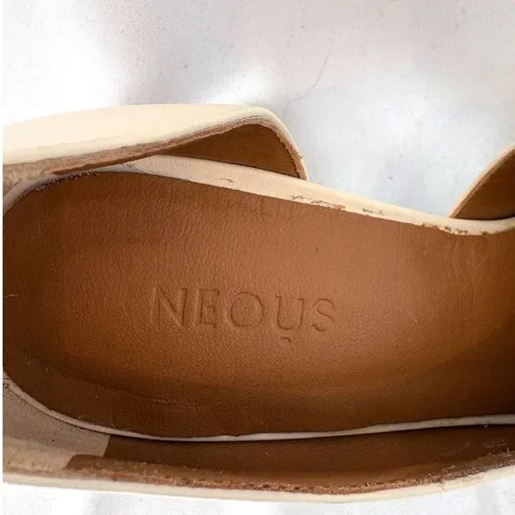 NEOUS Opus Sphere Heels Square Toe Ivory Size 8.5 - Picture 9 of 9